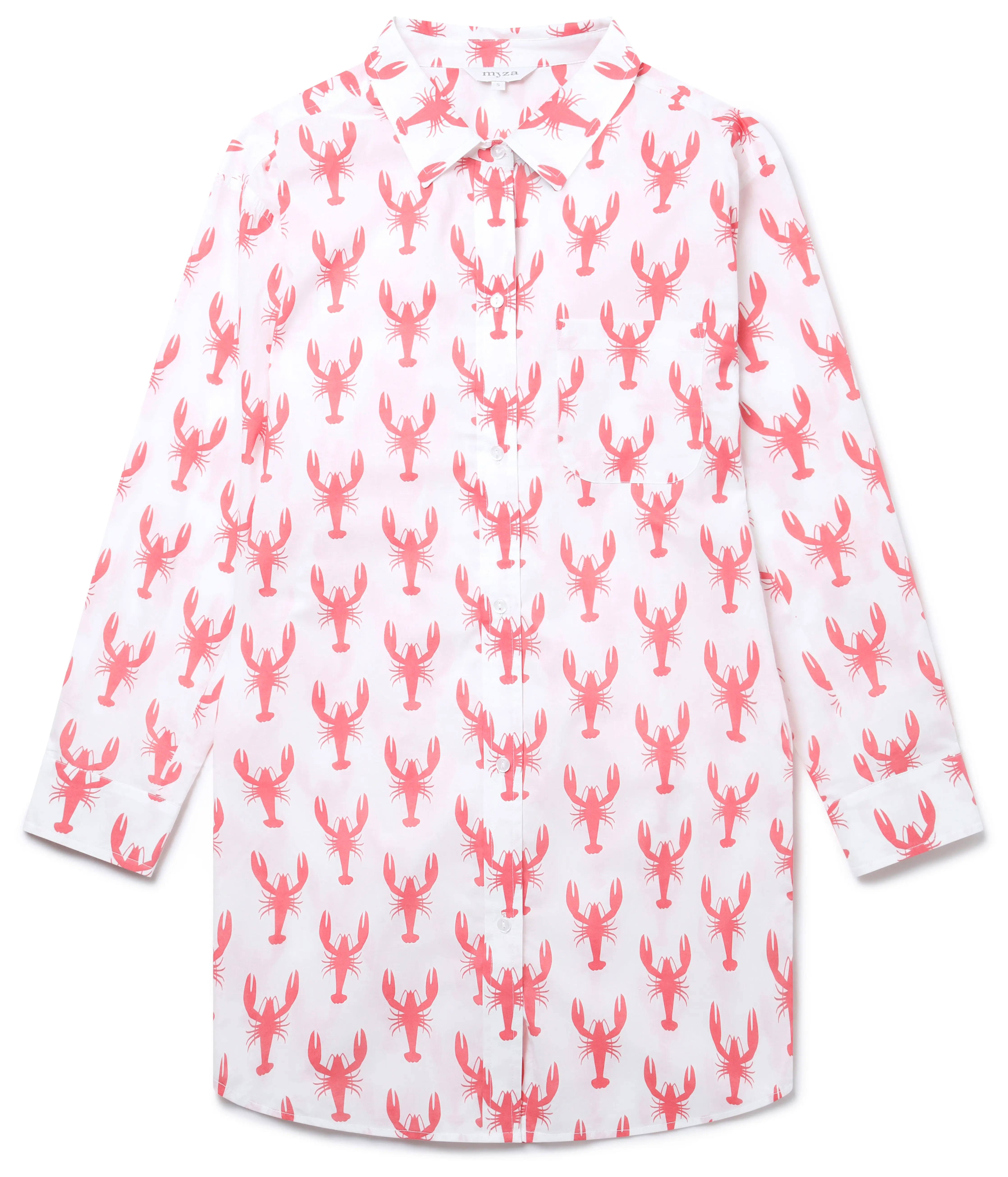 Red Lobster Women's Organic Cotton Nightshirt - Image 3