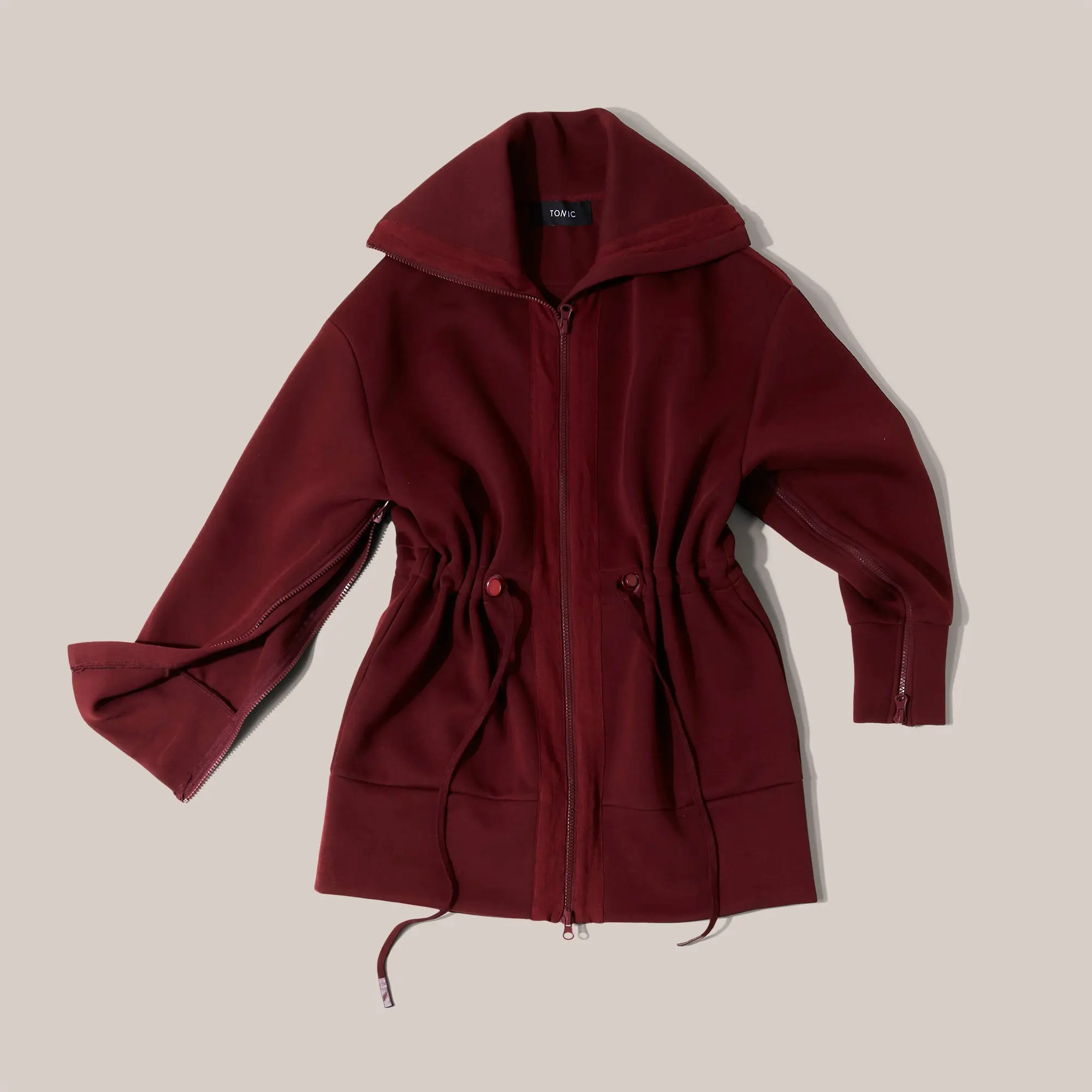 Womens Testing 1-2-3 Tracksuit Burgundy - Image 3