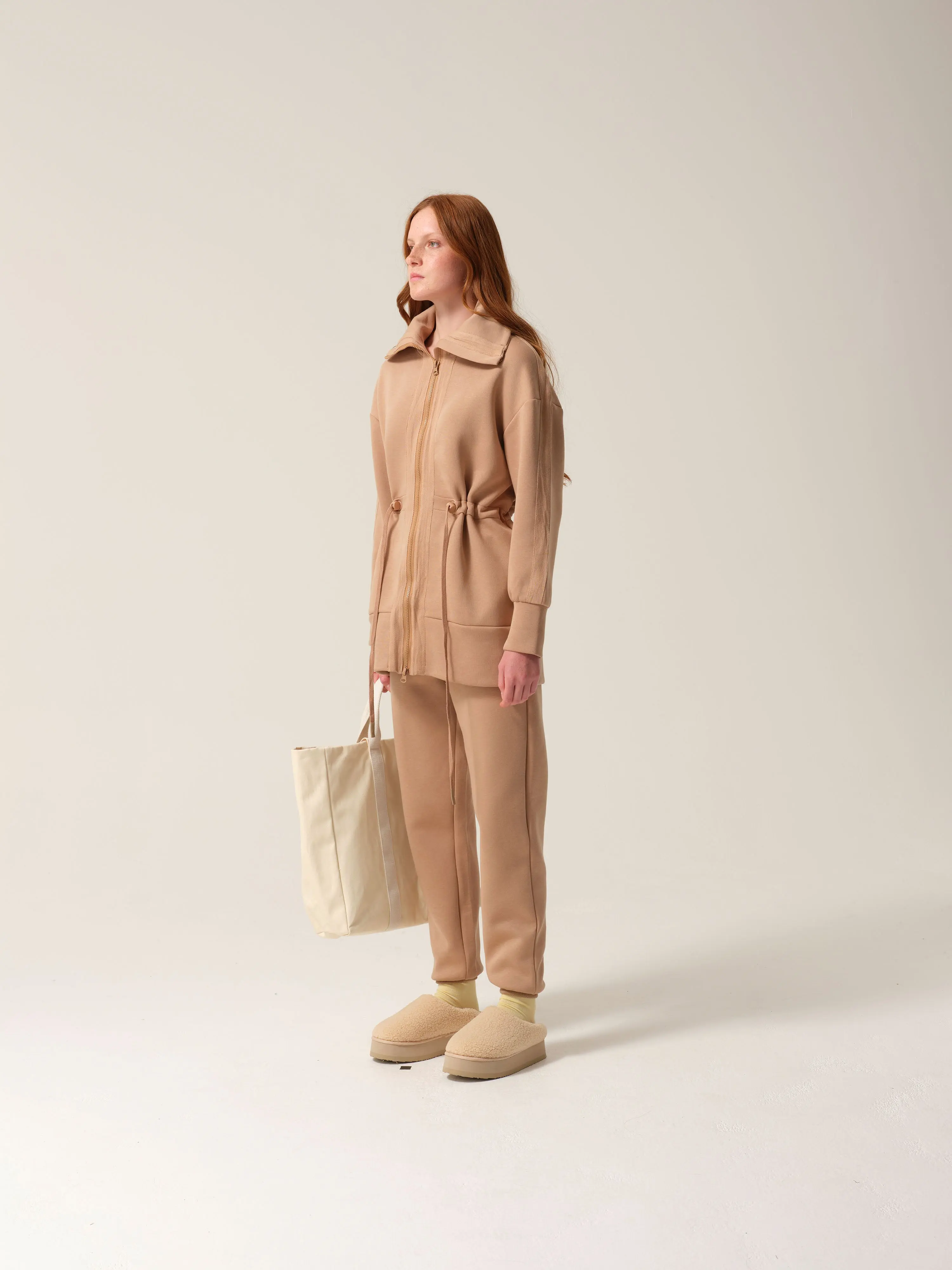 Womens Testing 1-2-3 Tracksuit Caramel - Image 6