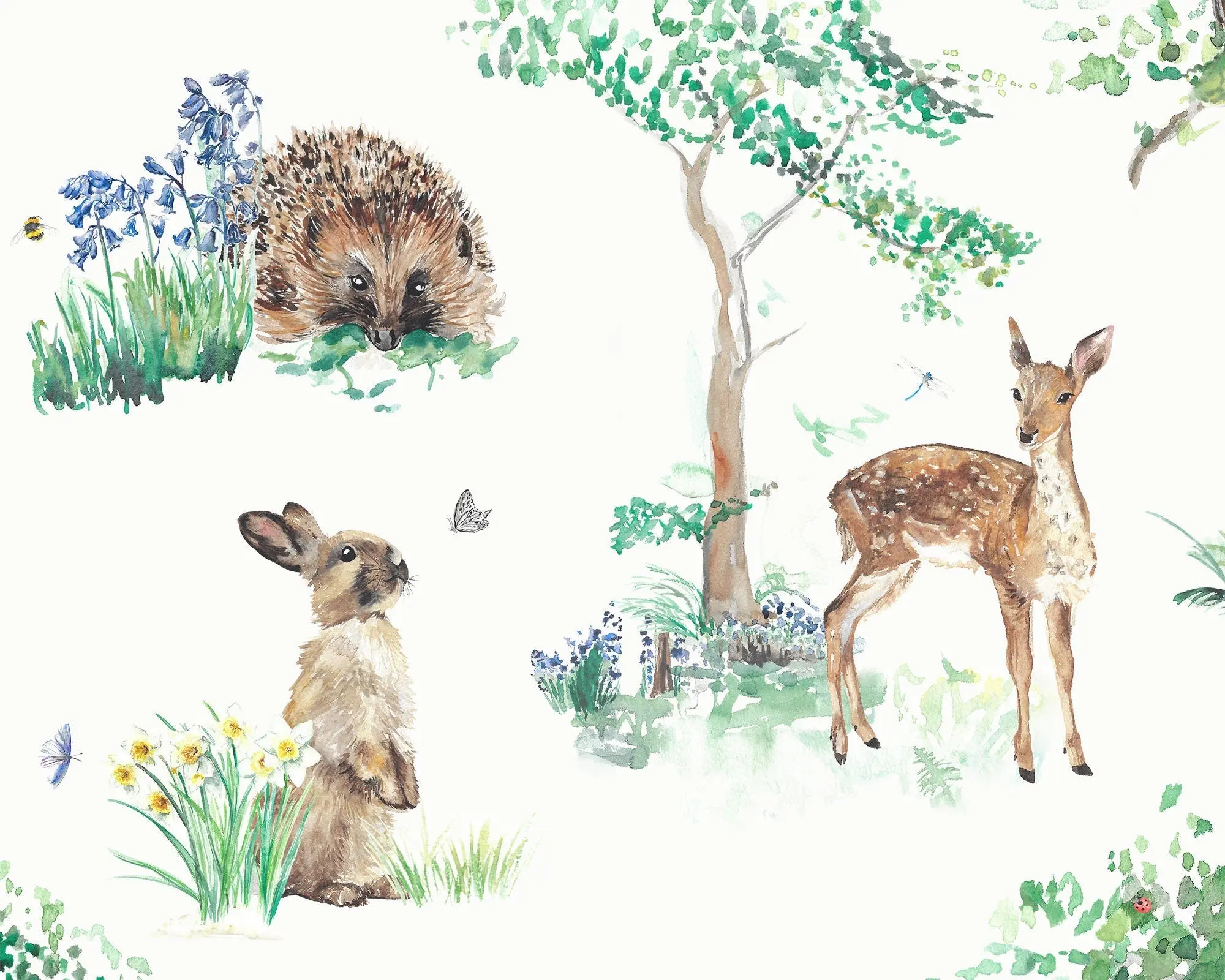 Woodland & Forest Animals - Children's Cotton Curtain Fabric - Image 3