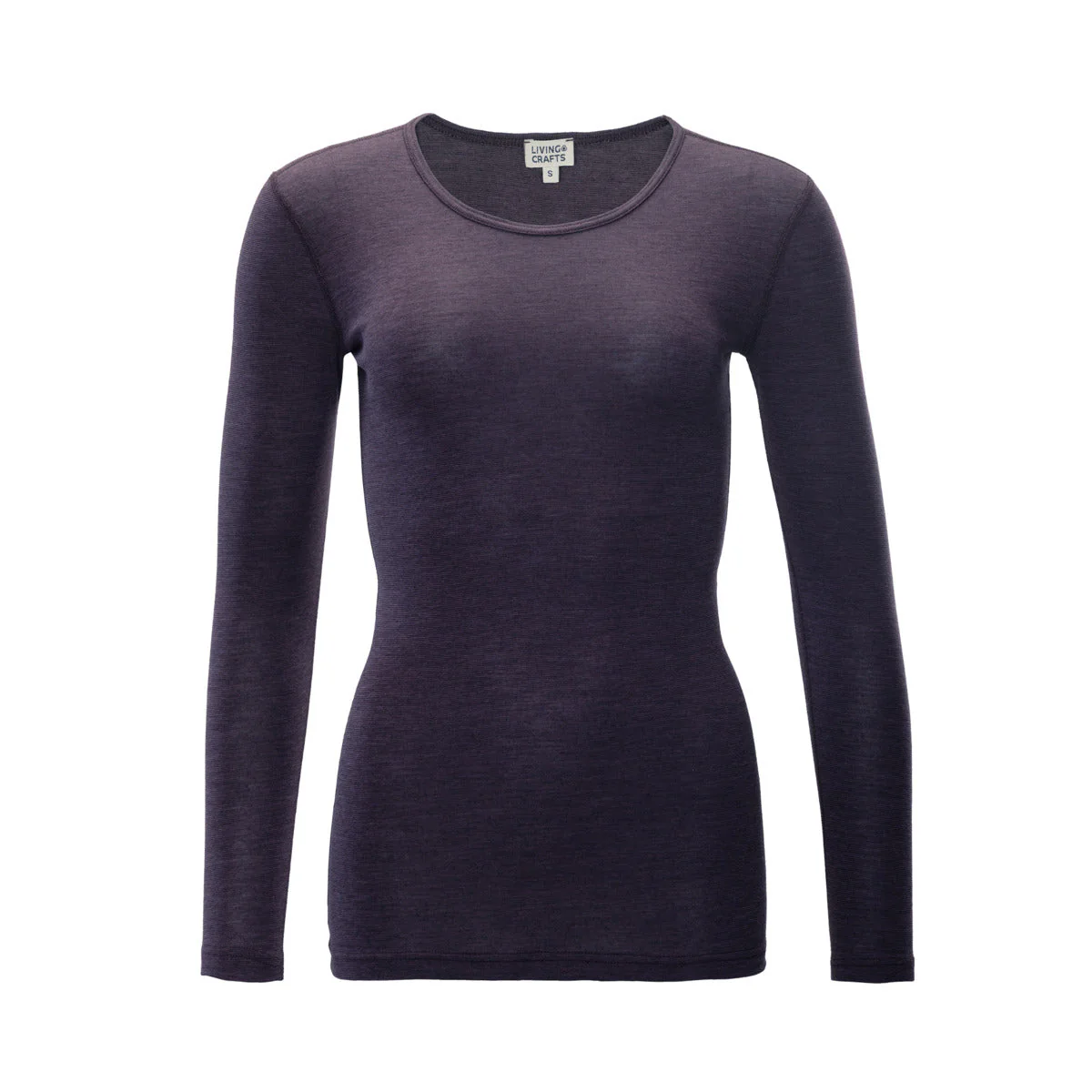 Wool & Organic Cotton Long Sleeve T-shirt: Womens