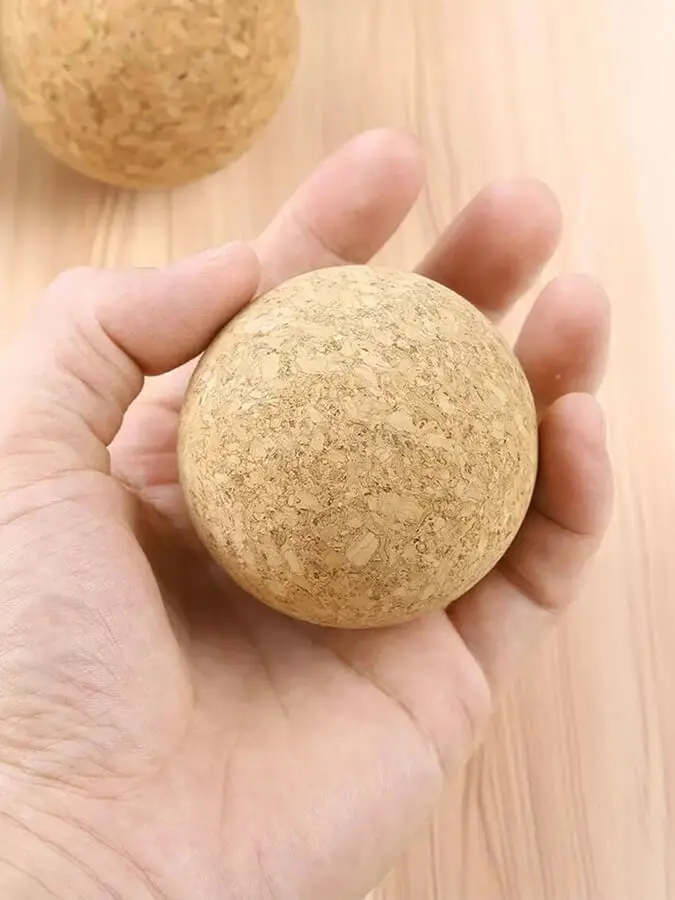 Yoga Studio Cork Unbranded Massage Ball Set of 3 - 4cm, 2 x 6cm - Image 2