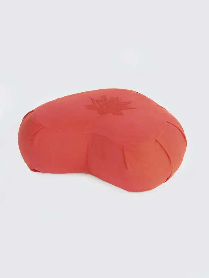 Yoga Studio GOTS Organic Cotton Crescent Lotus Zafu Buckwheat Cushion - Image 12