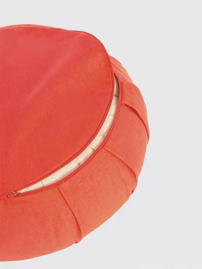 Yoga Studio GOTS Organic Cotton Crescent Lotus Zafu Buckwheat Cushion - Image 14