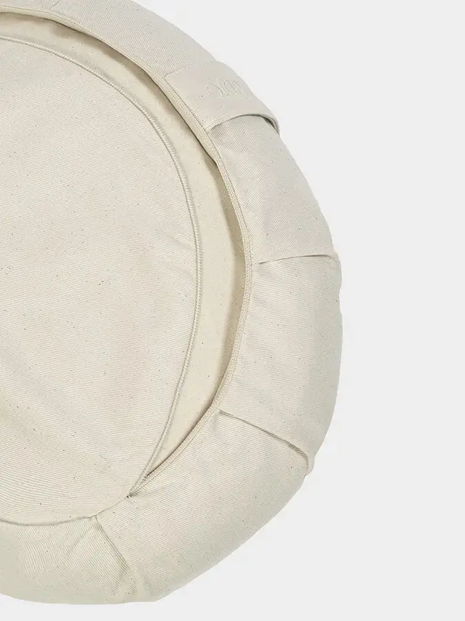 Yoga Studio GOTS Organic Cotton Crescent Lotus Zafu Buckwheat Cushion - Image 17