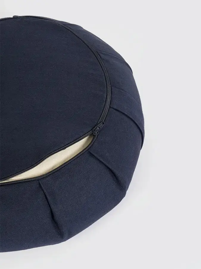 Yoga Studio GOTS Organic Cotton Crescent Lotus Zafu Buckwheat Cushion - Image 30