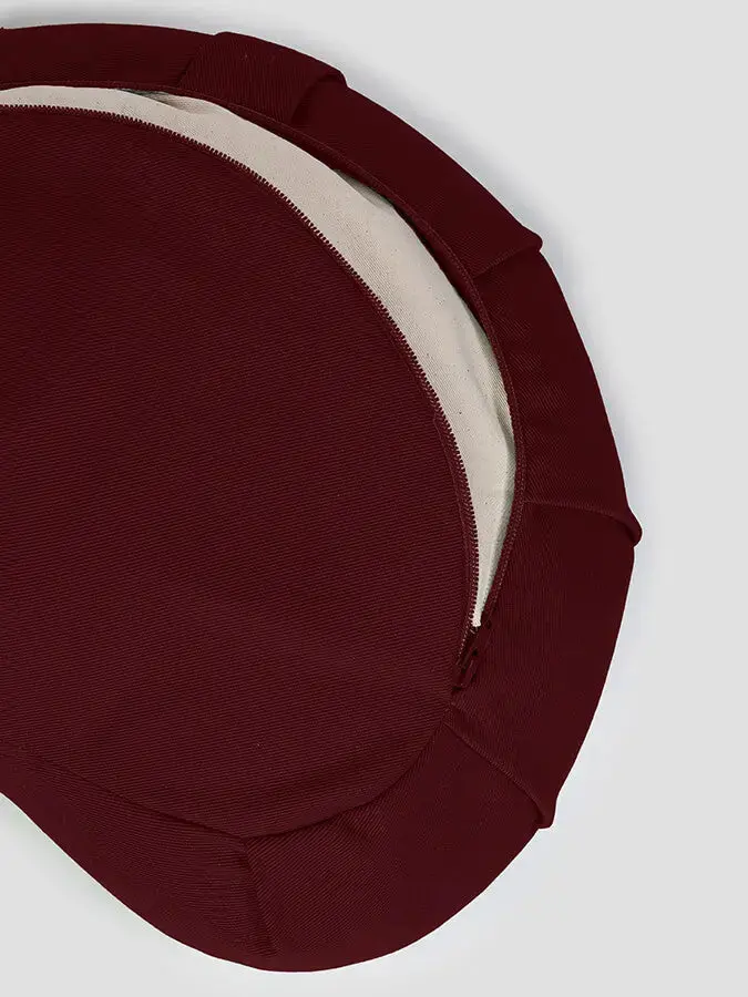 Yoga Studio GOTS Organic Cotton Crescent Lotus Zafu Buckwheat Cushion - Image 38