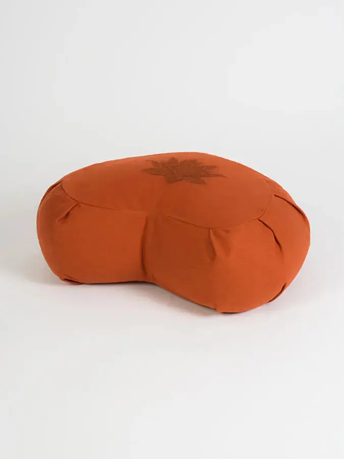 Yoga Studio GOTS Organic Cotton Crescent Lotus Zafu Buckwheat Cushion - Image 43