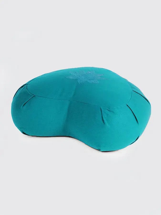 Yoga Studio GOTS Organic Cotton Crescent Lotus Zafu Buckwheat Cushion - Image 8