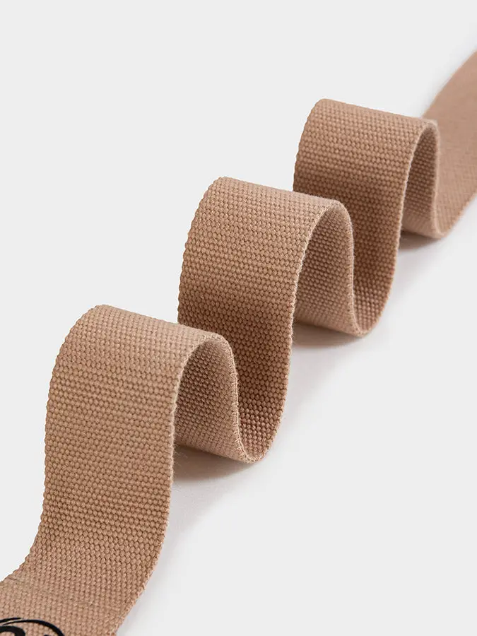 Yoga Studio GOTS Organic Cotton D-Ring 2.5m Yoga Belt Strap - Image 2