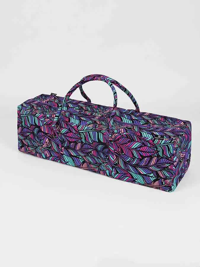 Yoga Studio GOTS Organic Cotton Designed Yoga Equipment Kit Bag - Floral Collection - Image 11