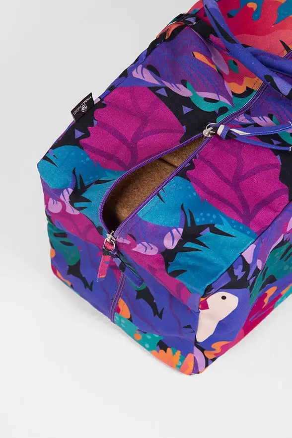 Yoga Studio GOTS Organic Cotton Designed Yoga Equipment Kit Bag - Floral Collection - Image 13
