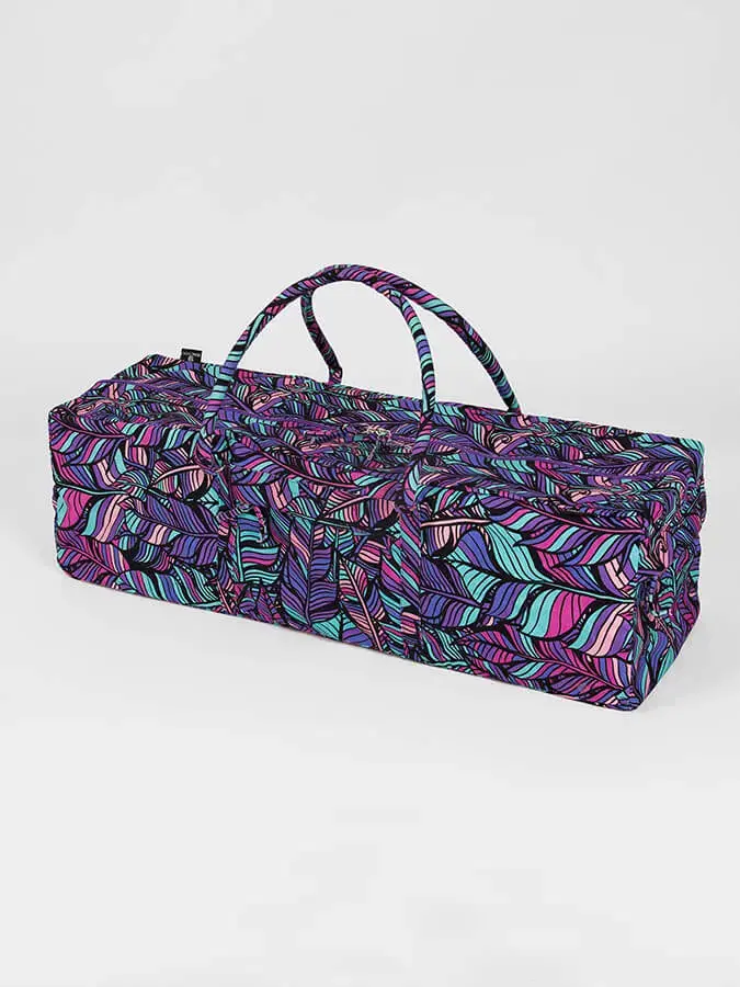 Yoga Studio GOTS Organic Cotton Designed Yoga Equipment Kit Bag - Floral Collection - Image 8