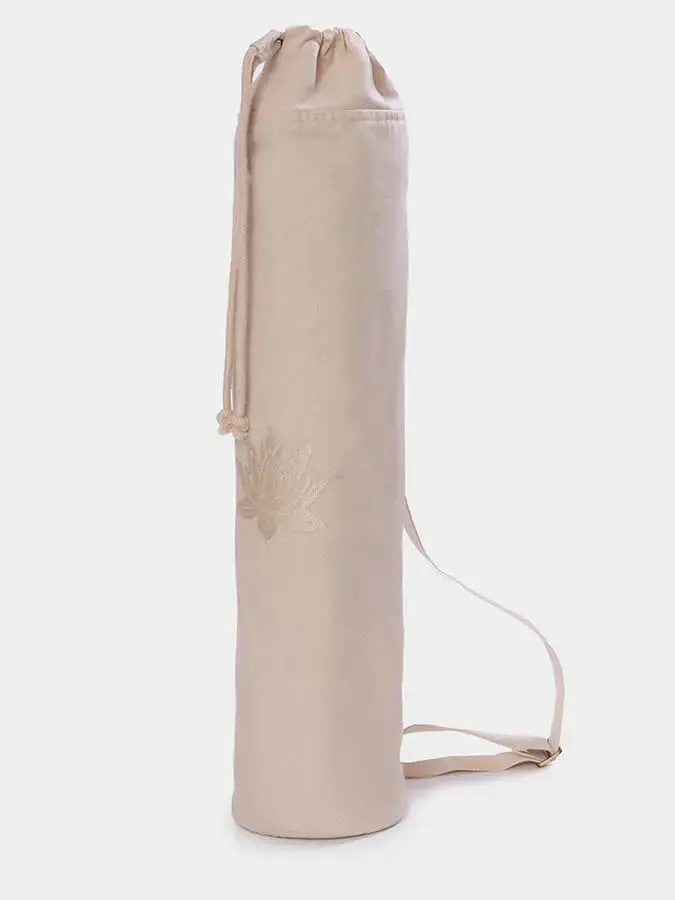 Yoga Studio GOTS Organic Cotton Lotus Yoga Mat Bag - Image 5