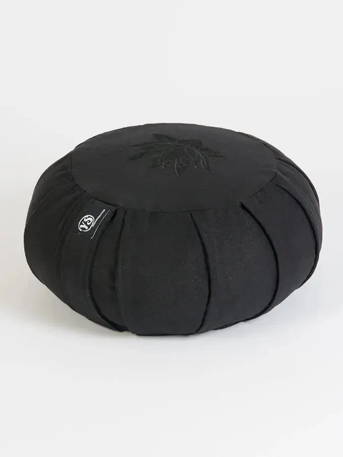 Yoga Studio GOTS Organic Cotton Round Lotus Zafu Buckwheat Cushion - Image 15