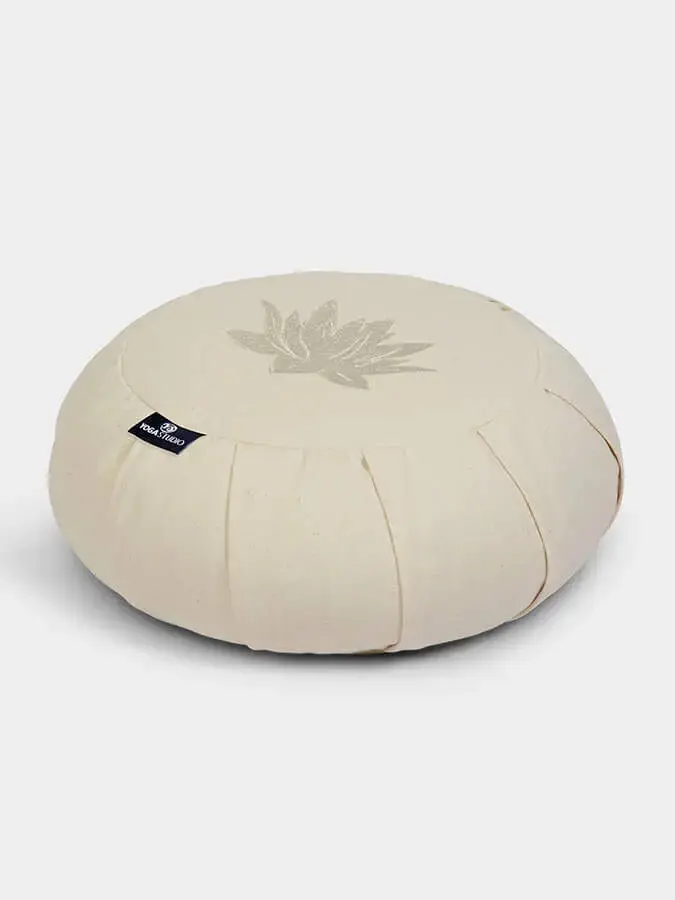 Yoga Studio GOTS Organic Cotton Round Lotus Zafu Buckwheat Cushion - Image 22