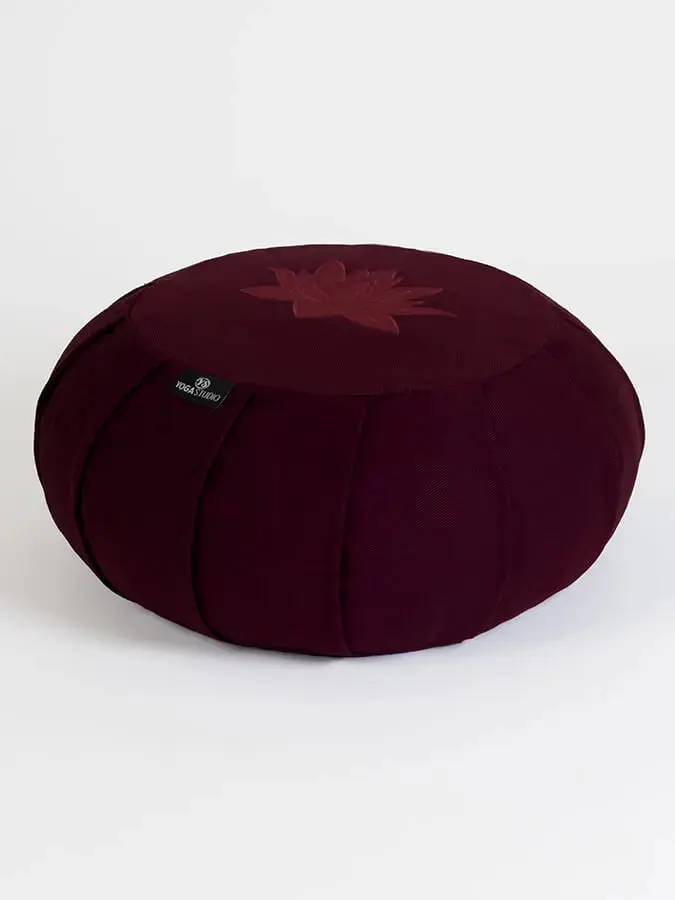 Yoga Studio GOTS Organic Cotton Round Lotus Zafu Buckwheat Cushion - Image 41