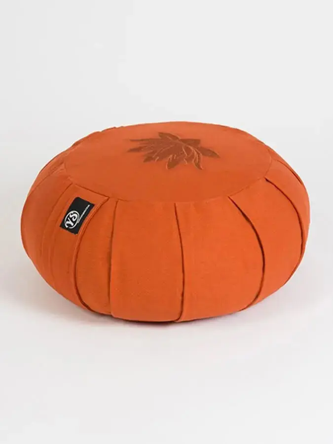 Yoga Studio GOTS Organic Cotton Round Lotus Zafu Buckwheat Cushion - Image 50