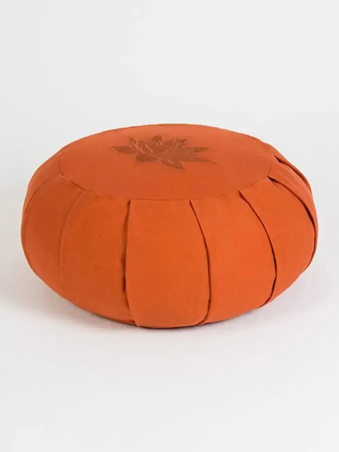 Yoga Studio GOTS Organic Cotton Round Lotus Zafu Buckwheat Cushion - Image 51