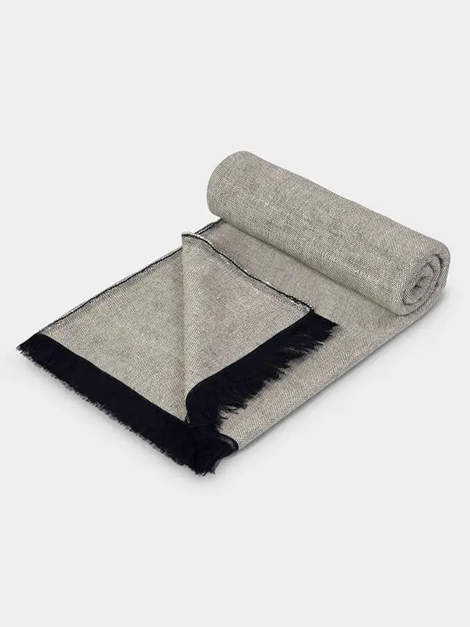 Yoga Studio GOTS Organic Cotton Two Toned Yoga Blanket - Image 10