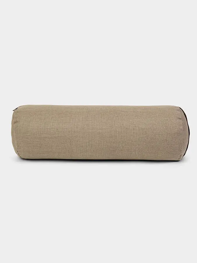 Yoga Studio Organic Buckwheat Hemp Lotus Meditation Bolster Cushion - Image 3