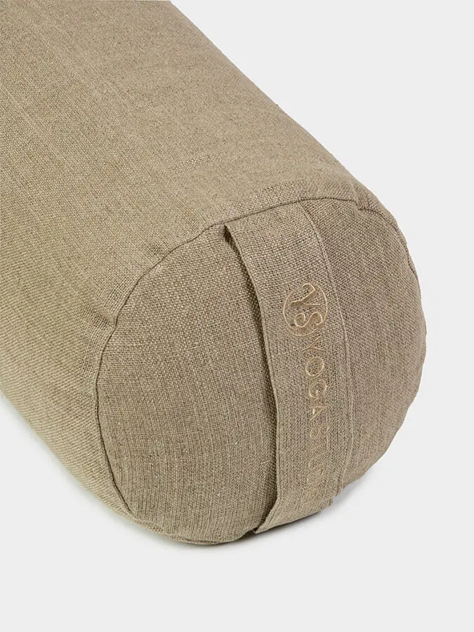 Yoga Studio Organic Buckwheat Hemp Lotus Meditation Bolster Cushion - Image 4