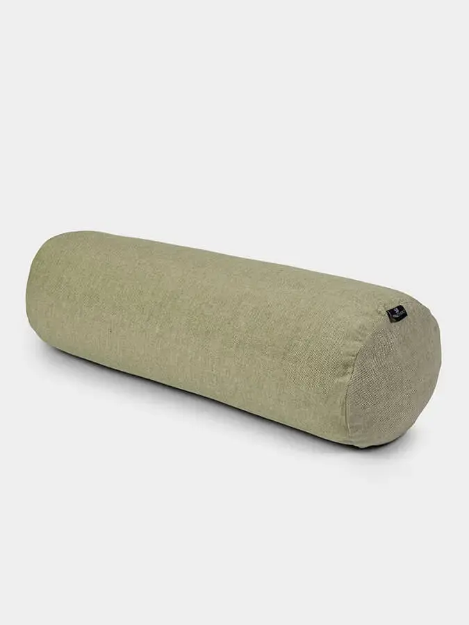 Yoga Studio Organic Buckwheat Two Toned Meditation Bolster Cushion - Image 7